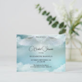 Heavenly Blessings Angel Bridal Shower Briefkaart (Staand voorkant)