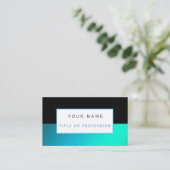 Heavenly Blue Black Luxury Visitekaartje (Staand voorkant)