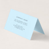 Heavenly Blue Black Luxury Visitekaartje (Achterkant)