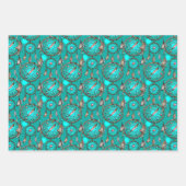 Heavenly Blue Dream Catcher Pattern Inpakpapier Vel (Voorkant)