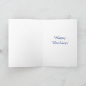 Heavenly Blue Morning Glory Close-up Birthday Card Kaart (Binnen)