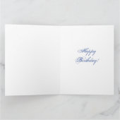 Heavenly Blue Morning Glory Close-up Birthday Card Kaart (Binnen)