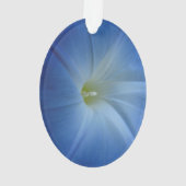 Heavenly Blue Morning Glory Close-up Ornament (achterkant)