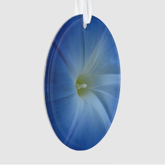 Heavenly Blue Morning Glory Close-up Ornament (voorkant)