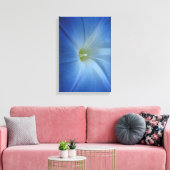 Heavenly Blue Morning Glory Flower Canvas Afdruk (Insitu (Woonkamer))