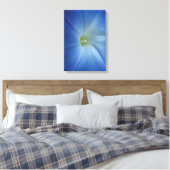 Heavenly Blue Morning Glory Flower Canvas Afdruk (Insitu (Slaapkamer))