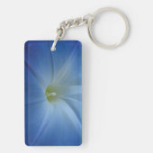 Heavenly Blue Morning Glory Flower Sleutelhanger (achterkant)