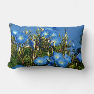Heavenly Blue Morning Glory Flowers-Sierkussen Kussen