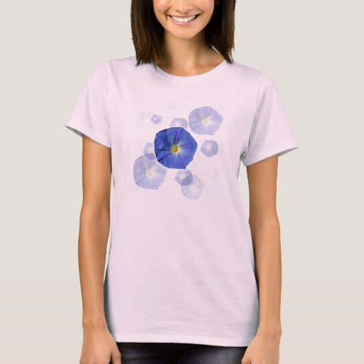 Heavenly Blue Morning Glory T-Shirt (Voorkant)