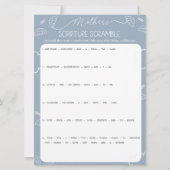 Heavenly Blue Mother's Scripture Scramble Game Kaart (Voorkant)