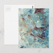Heavenly Blue Quartz Crystal Briefkaart (Voorkant / Achterkant)