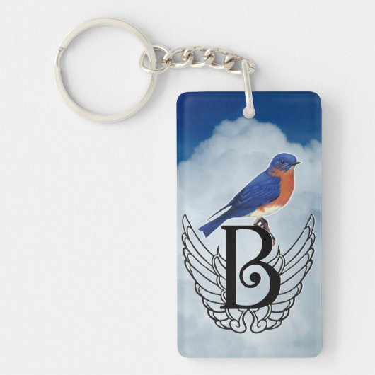 Heavenly BlueBirds Sleutelhanger (Voorkant)