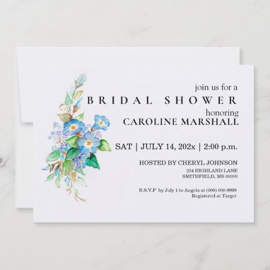 Heavenly Blues Kaart (Voorkant)