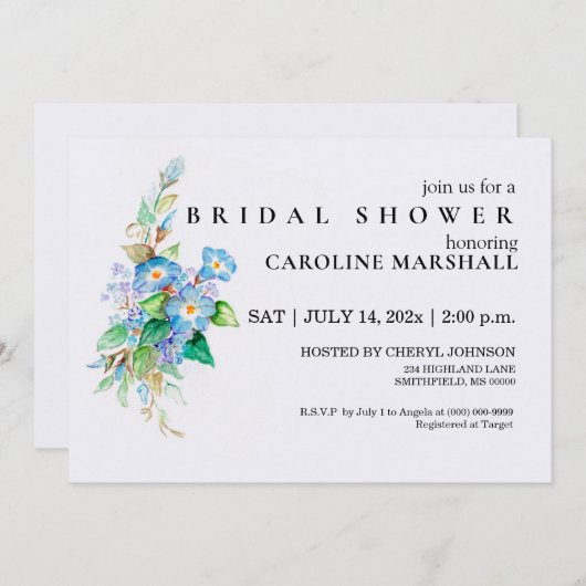 Heavenly Blues Kaart (Voorkant / Achterkant)