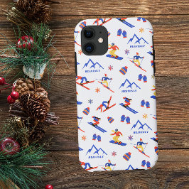 Heavenly California Nevada ski snowboard patroon Case-Mate iPhone Case