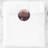 Heavenly California roze ski kunst stickers (Tas)