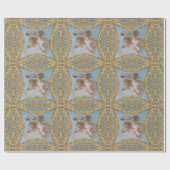 Heavenly Cherubs kerstfeestdag Cadeaupapier (Vlak)