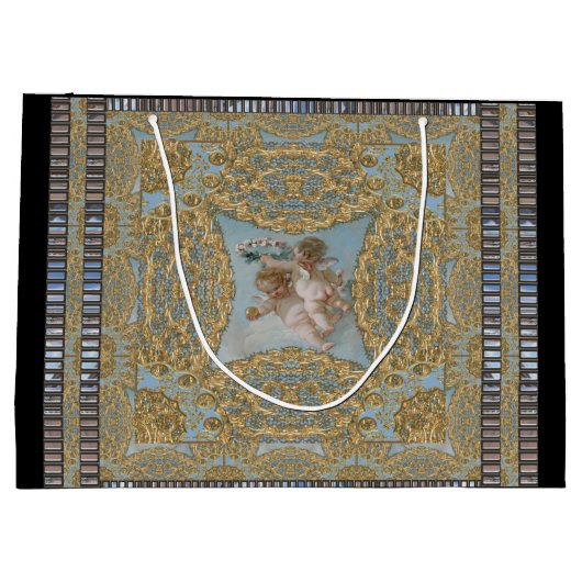 Heavenly Cherubs kerstfeestdag  Groot Cadeauzakje (Achterkant)