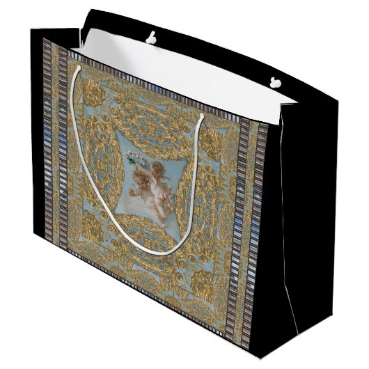 Heavenly Cherubs kerstfeestdag  Groot Cadeauzakje (Achterkant Gekanteld)