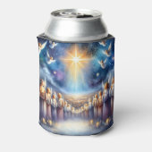 Heavenly Choir Under Star of Bethlehem Blikjeskoeler (Blikje Achterkant)