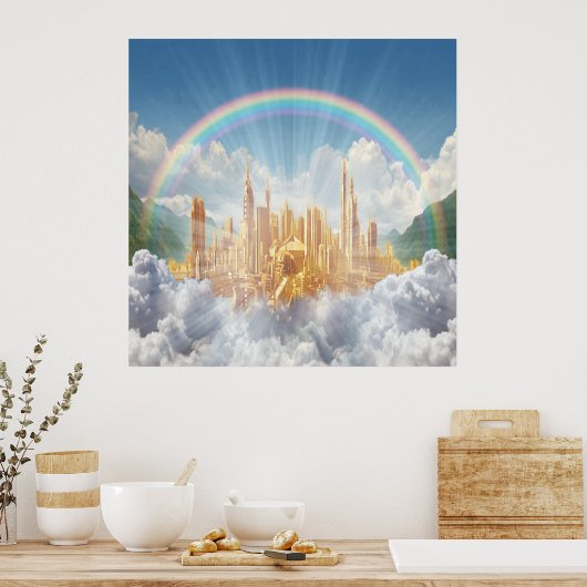 Heavenly City Poster (Keuken)