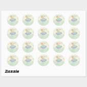 Heavenly Cloud baby Producten Verpakking Cadeausti Ronde Sticker (Vel)