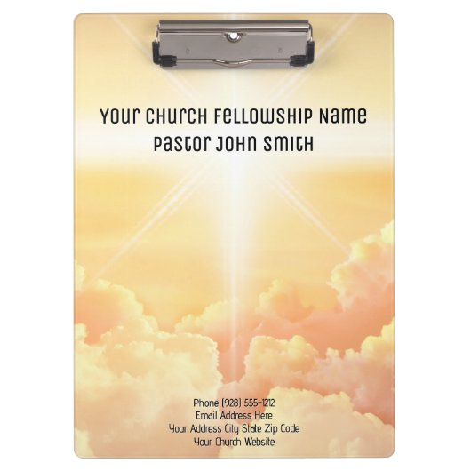 Heavenly Cloud Church Kantoor Klembord (Voorkant)