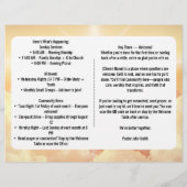 Heavenly Clouds Light Church Bulletin Flyer (Achterkant)