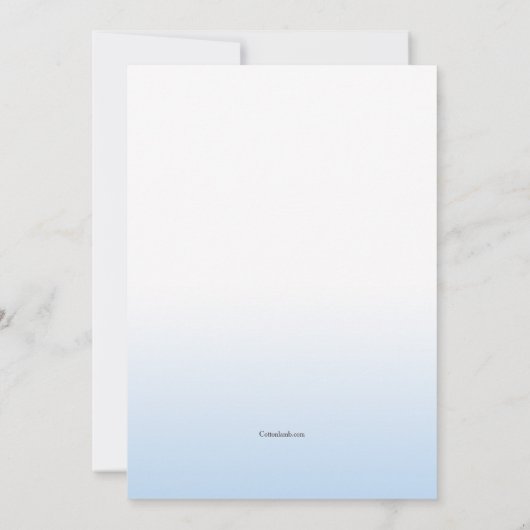 Heavenly Communion Foto Uitnodiging (Achterkant)