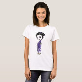 Heavenly Cranes Geisha T-shirt (Voorkant volledig)