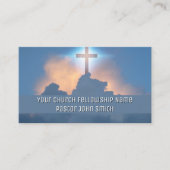 Heavenly Cross Sky Church Visitekaartjes (Voorkant)