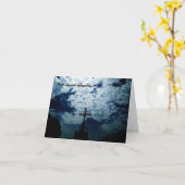 Heavenly cross sympathie kaart aanpasbare tekst (Gele Bloem)