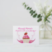 Heavenly Cupcakes Visitekaartje (Staand voorkant)