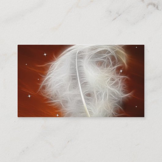 Heavenly Feather Visitekaartje (Achterkant)