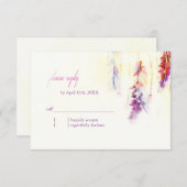 Heavenly Feathers Boho Wedding RSVP (Voorkant / Achterkant)