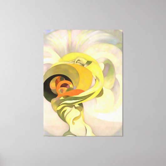 Heavenly Floral Abstract Calla Lily Personificatio Canvas Afdruk (Voorkant)