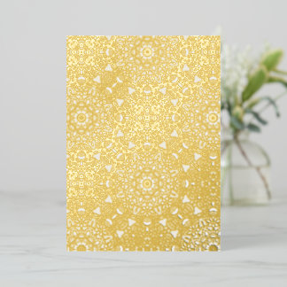 Heavenly Flower Power Foil Notecard Folie Uitnodiging