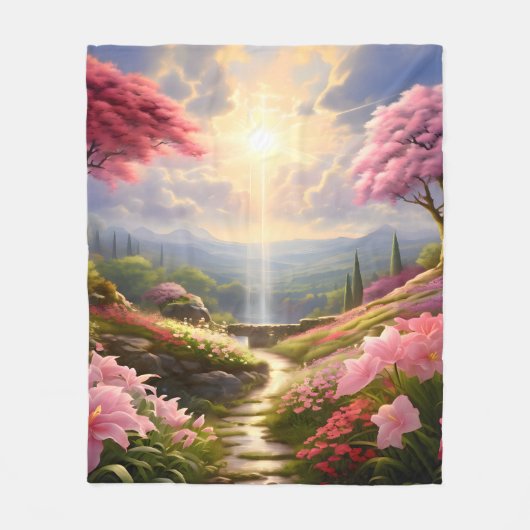 Heavenly Garden Fleece Deken (Voorkant)