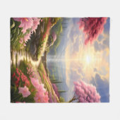 Heavenly Garden Fleece Deken (Voorkant (Horizontaal))