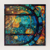 Heavenly Glas in lood kunstwerk puzzel (Horizontaal)