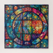 Heavenly Glas in lood kunstwerk puzzel (Horizontaal)