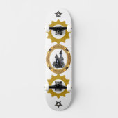 Heavenly Golden sunshine vector design Persoonlijk Skateboard (Voorkant)
