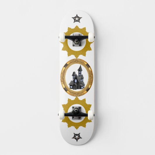 Heavenly Golden sunshine vector design Persoonlijk Skateboard (Voorkant)