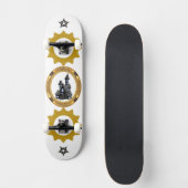 Heavenly Golden sunshine vector design Persoonlijk Skateboard (Voorkant)