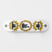 Heavenly Golden sunshine vector design Persoonlijk Skateboard (Horizontaal)