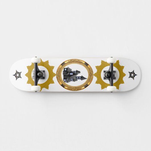 Heavenly Golden sunshine vector design Persoonlijk Skateboard (Horizontaal)