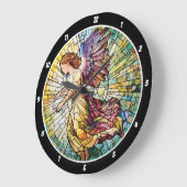 Heavenly Grace Time Glas in lood Angel Wall Grote Klok (Hoek)