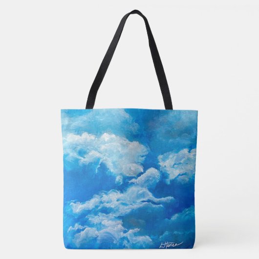 "Heavenly Guardian" Canvas tas (groot) (Voorkant)