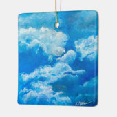 "Heavenly Guardian" gepersonaliseerd herdenkingsmo Keramisch Ornament (Links)