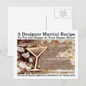 Heavenly Hash Martini Recept Briefkaart (Voorkant / Achterkant)